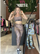 Conjunto Top + Legging Esparta Lost Marrom